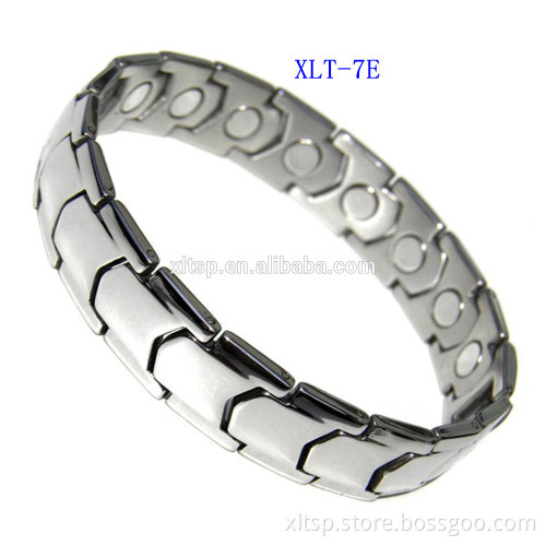 Classical design original color men stainless steel magnetic bracelet